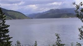 Sauda Fjord, viewed from Ropeid, 27.9 miles into the ride